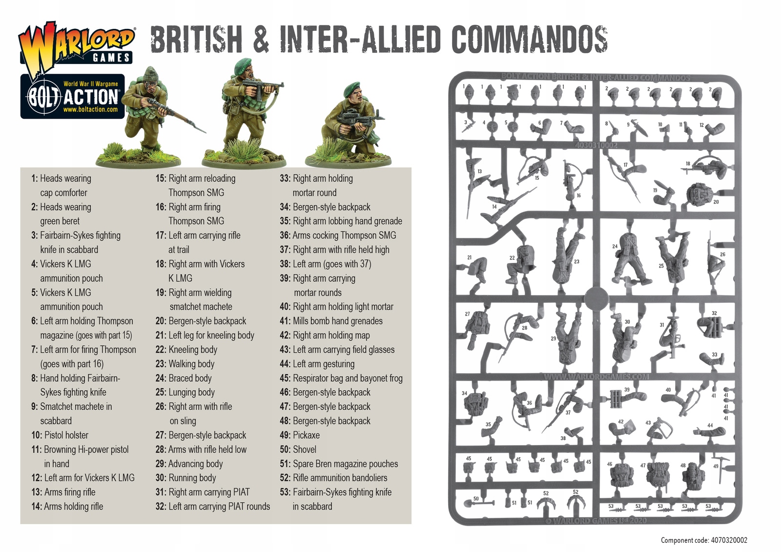 Bolt Action British&Inter-Allied Commandos Wydawca Warlord games