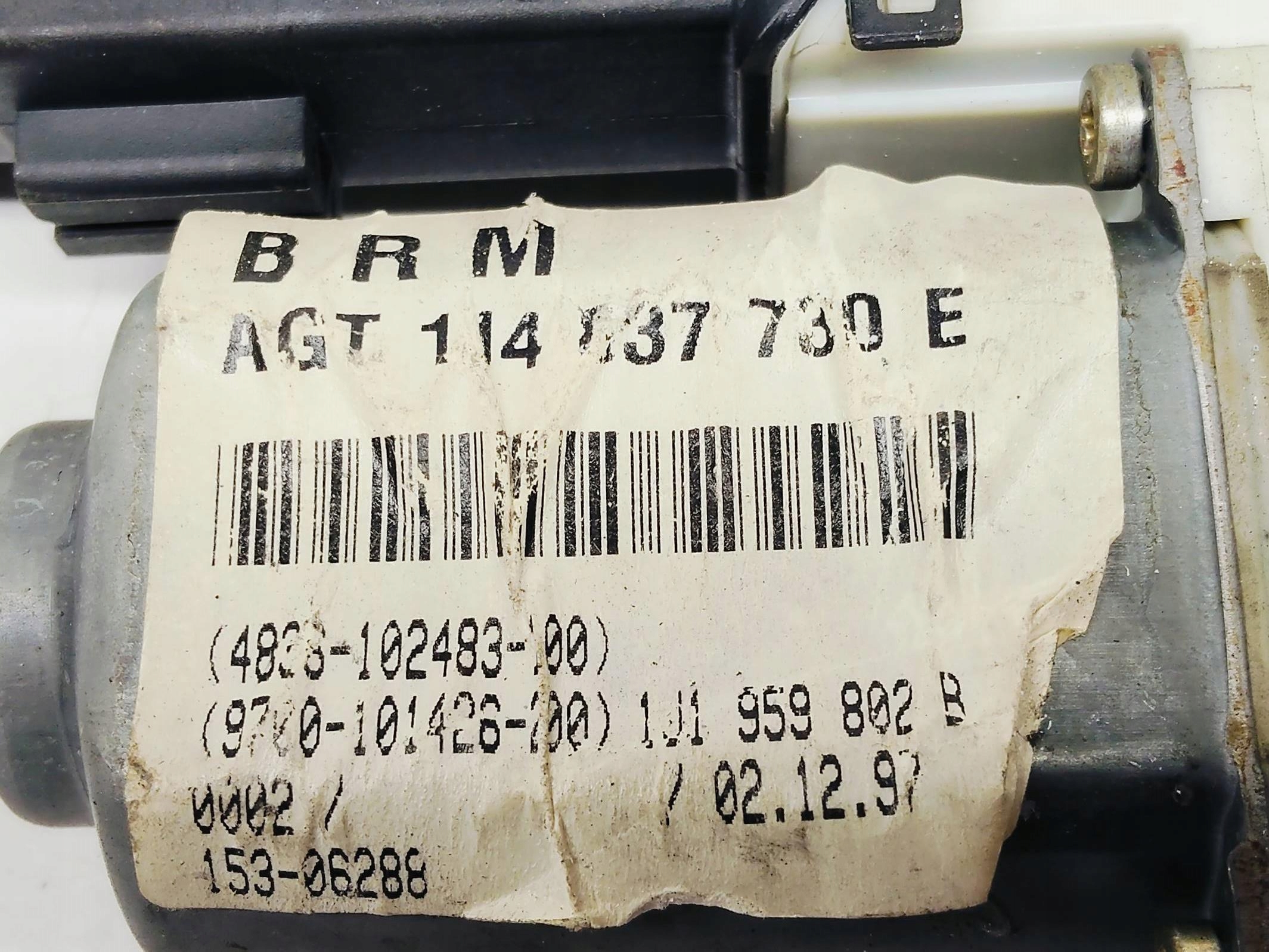 mini motor windows right front Vw Golf IV 1.6 16V 1J4837730E
