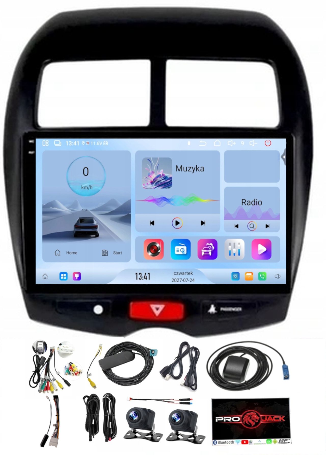Autorádio Gps Android Bt Citroen C4 Aircross 2012-2018 Carplay Usb 4GB 64GB Sim