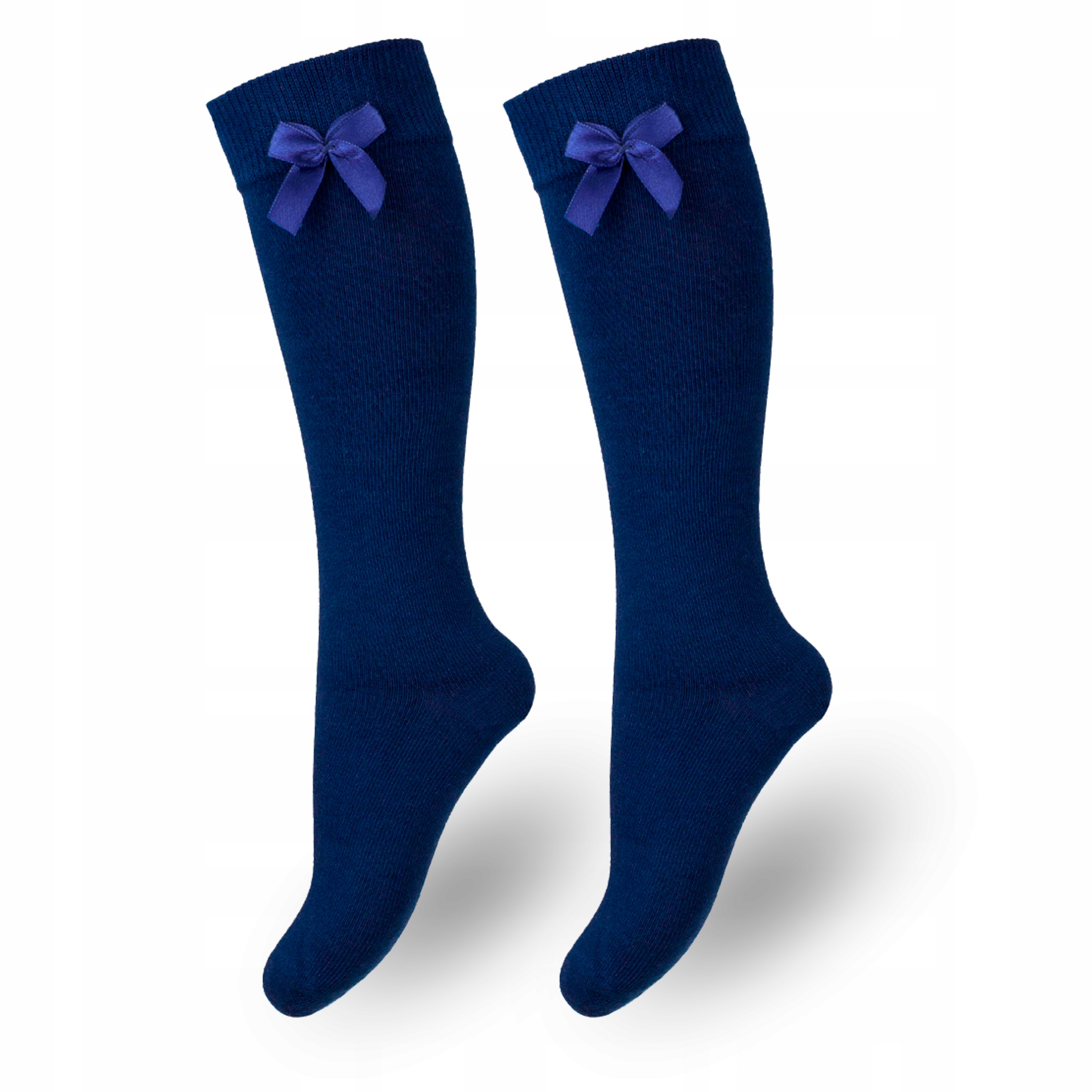 

Bawełniane Podkolanówki dziecięce z kokardką