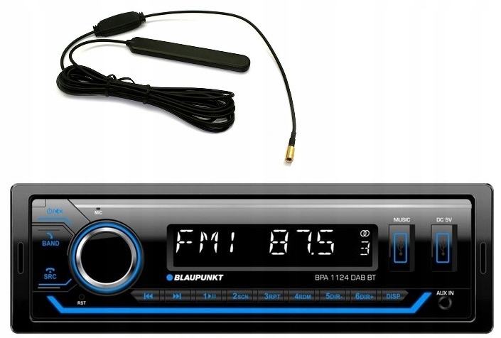 Blaupunkt BPA1124DAB Bt Dab autorádio Usb Bluetooth anténa Dab+