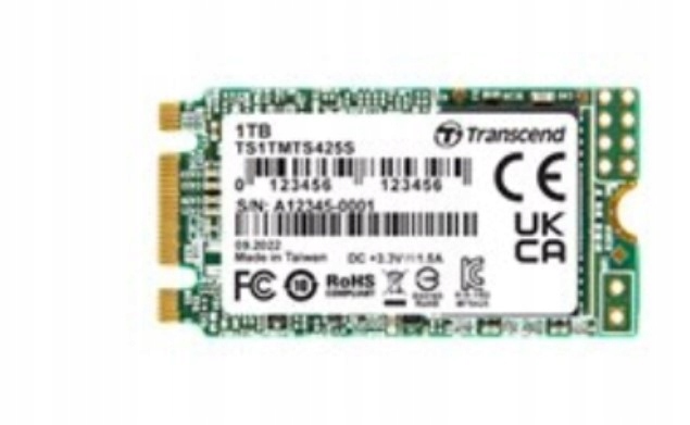 Transcend 1 Tb M.2 2242 425S 3D Tlc Sata 3 III B+m Key dysk Ssd