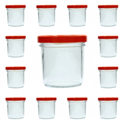 

Słoiki szklane 120 ml komplet 20 szt. zakrętki