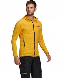 Pánská sportovní mikina Adidas Terrex Skyclimb pro turistiku žlutá M