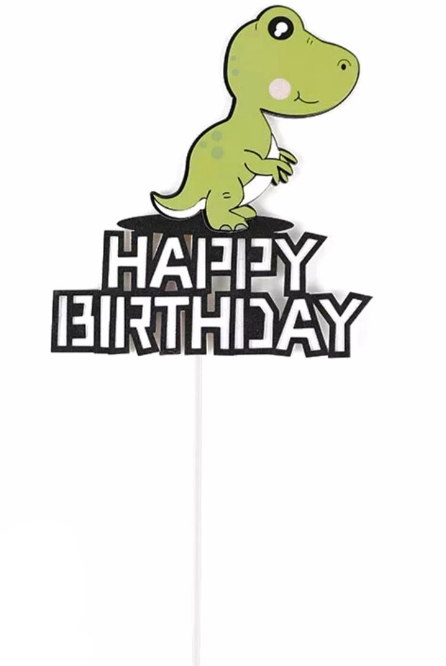 TOPPER NA TORT HAPPY BIRTHDAY DINOZAUR