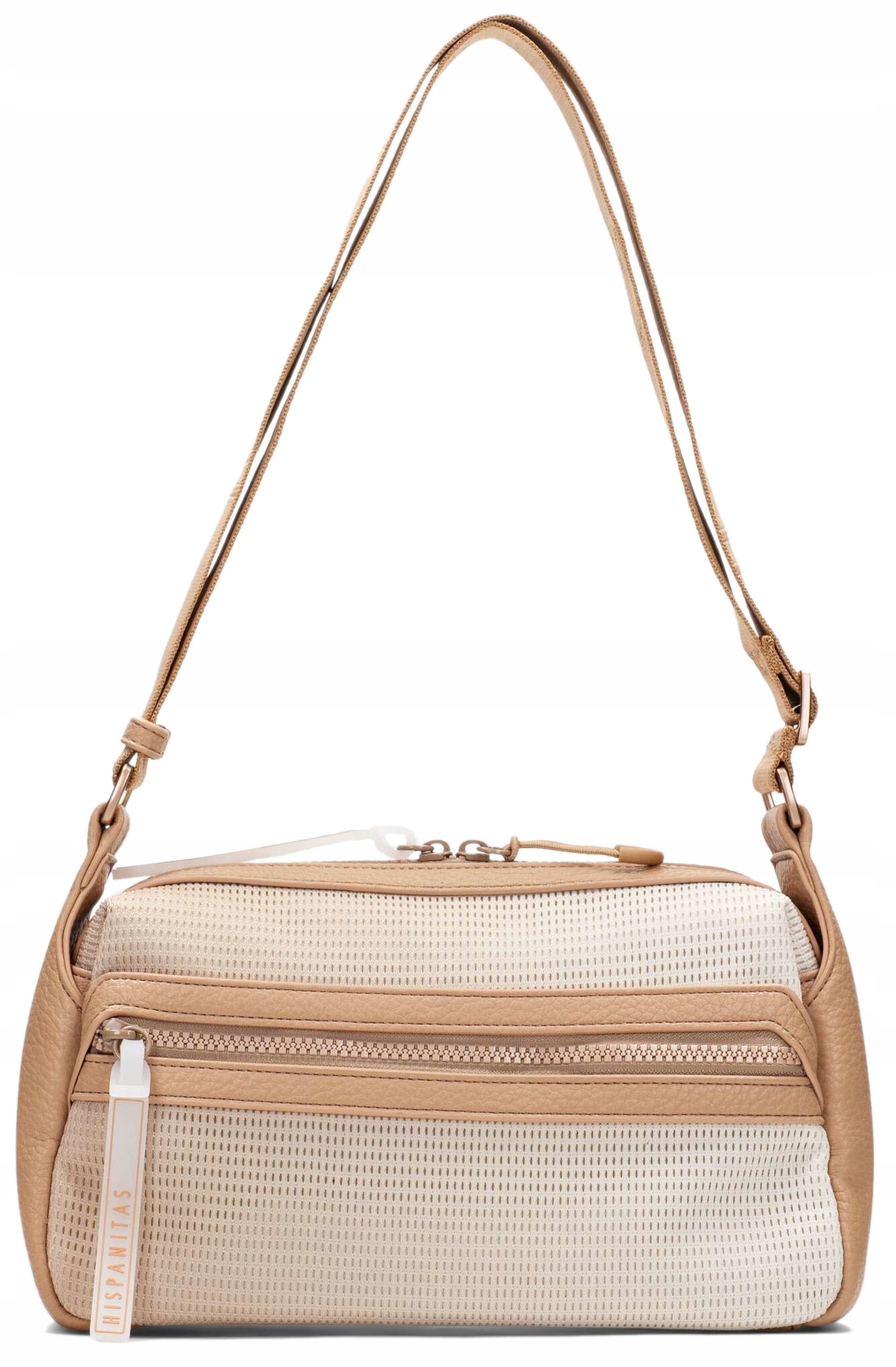 Kabelka Přes Rameno Crossbody Béžová Dámská Španělská Hispanitas