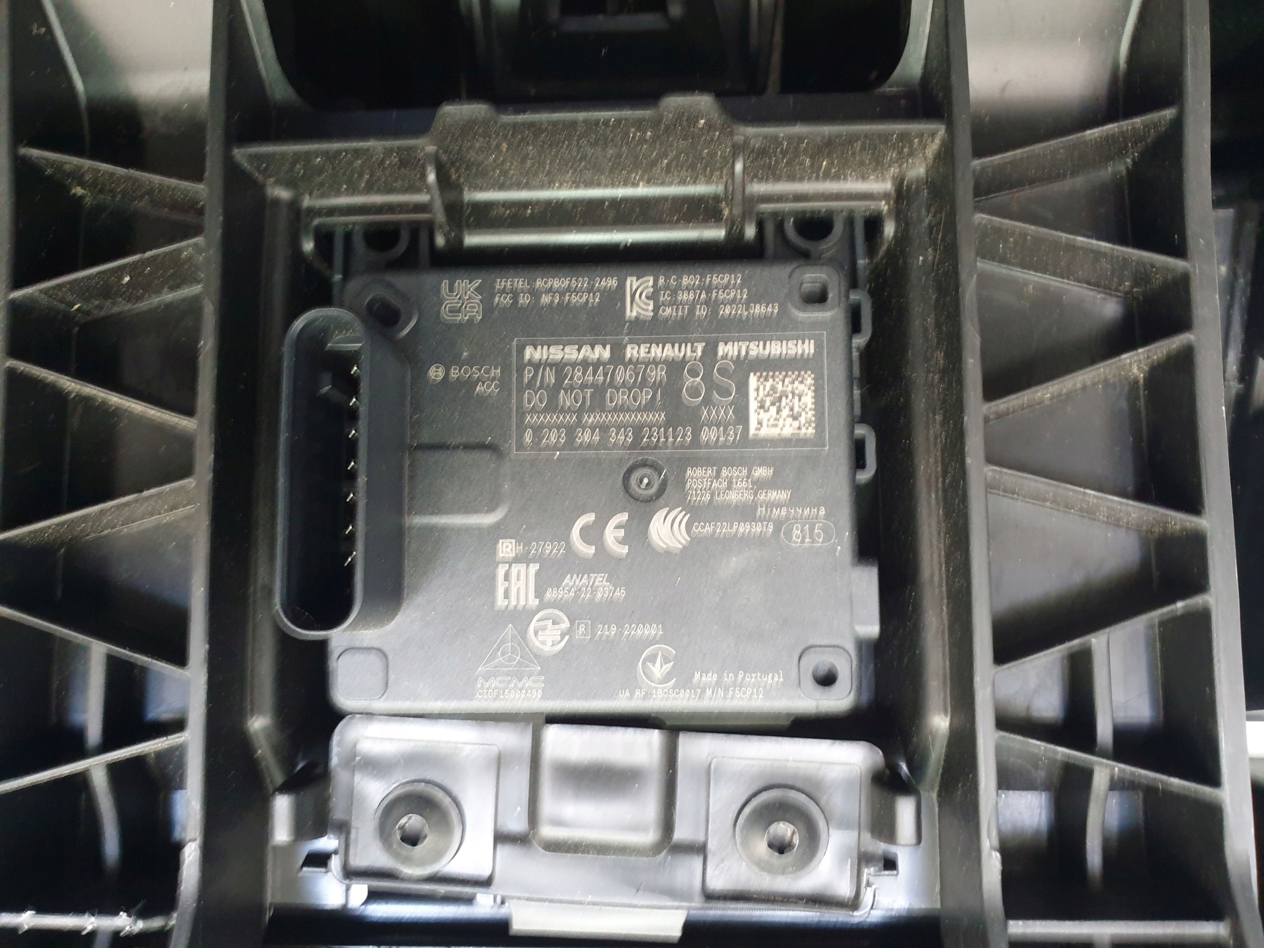 RENAULT CAPTUR II LIFT 24-> bumper front PDC LED RADAR cover KAMERA