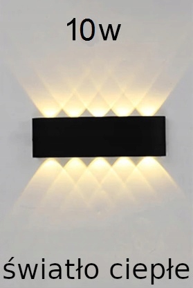 

kinkiet lampa ścienna Led 10W wodoodporny św ciepł