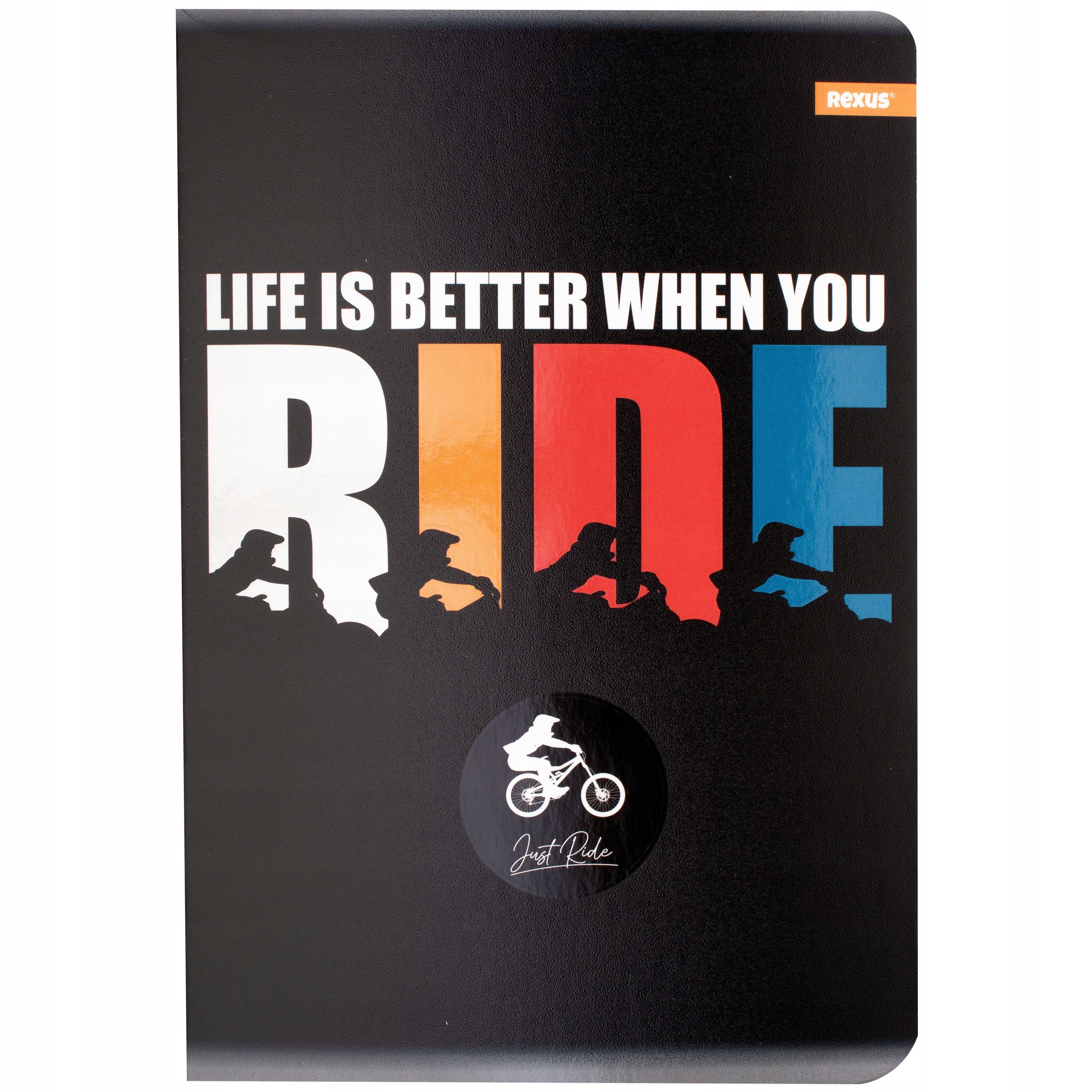 ZESZYT SZKOLNY W LINIE VIBE FORMAT A5/60K REXUS Marka Rexus