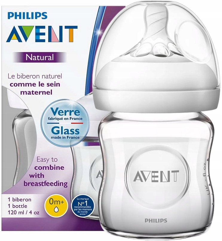 

Avent Natural Butelka Antykolkowa 120 ML Szklana