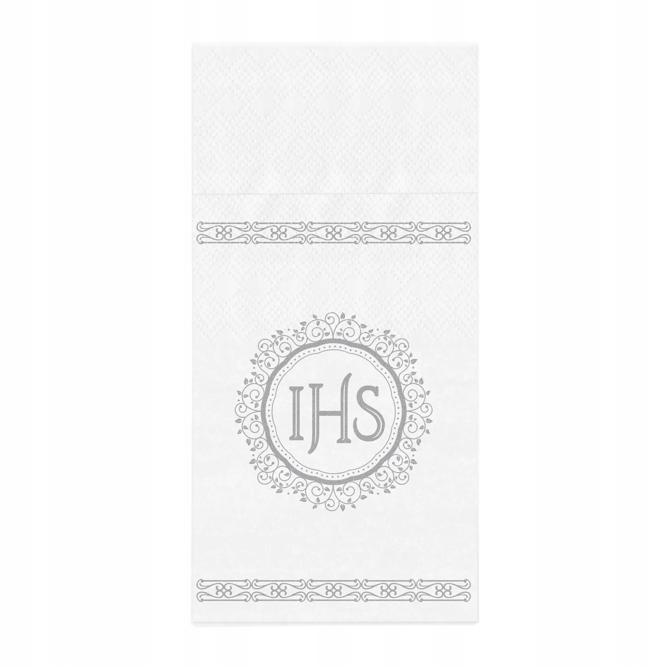 KOMUNIA ŚWIĘTA etui na sztućce IHS srebrne 16szt.