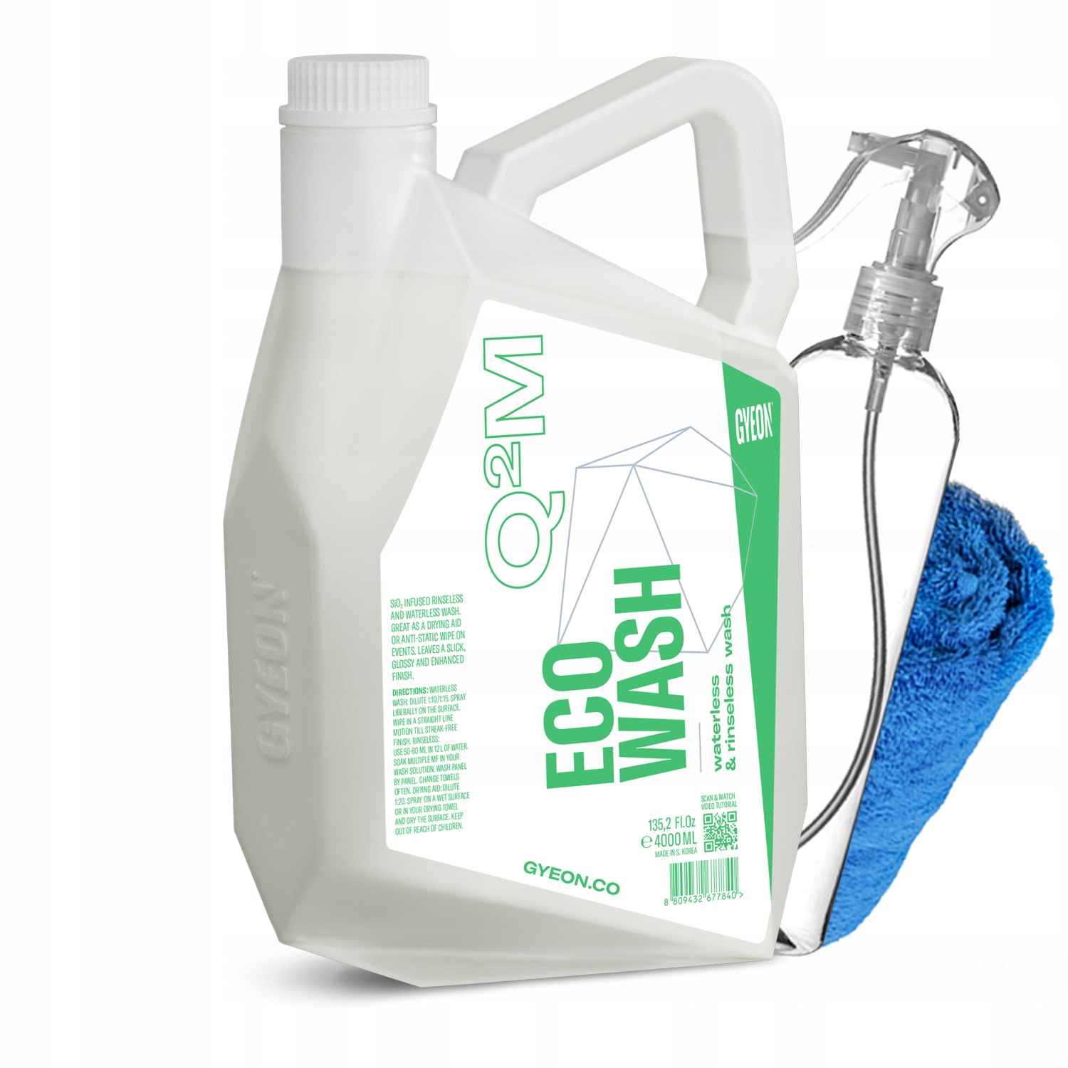 Gyeon Q2M Ecowash 4000 ml koncentrovaný šampón na bezvodé umývanie