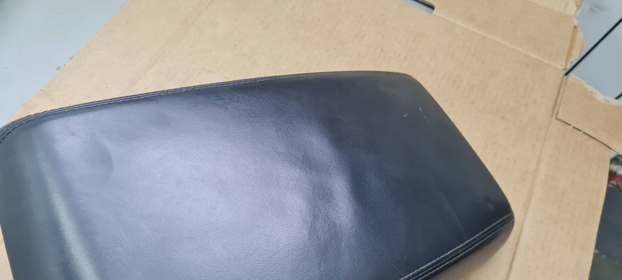 A7 4G armrest central leather SKORZANY SLINE black A6 C7 4G