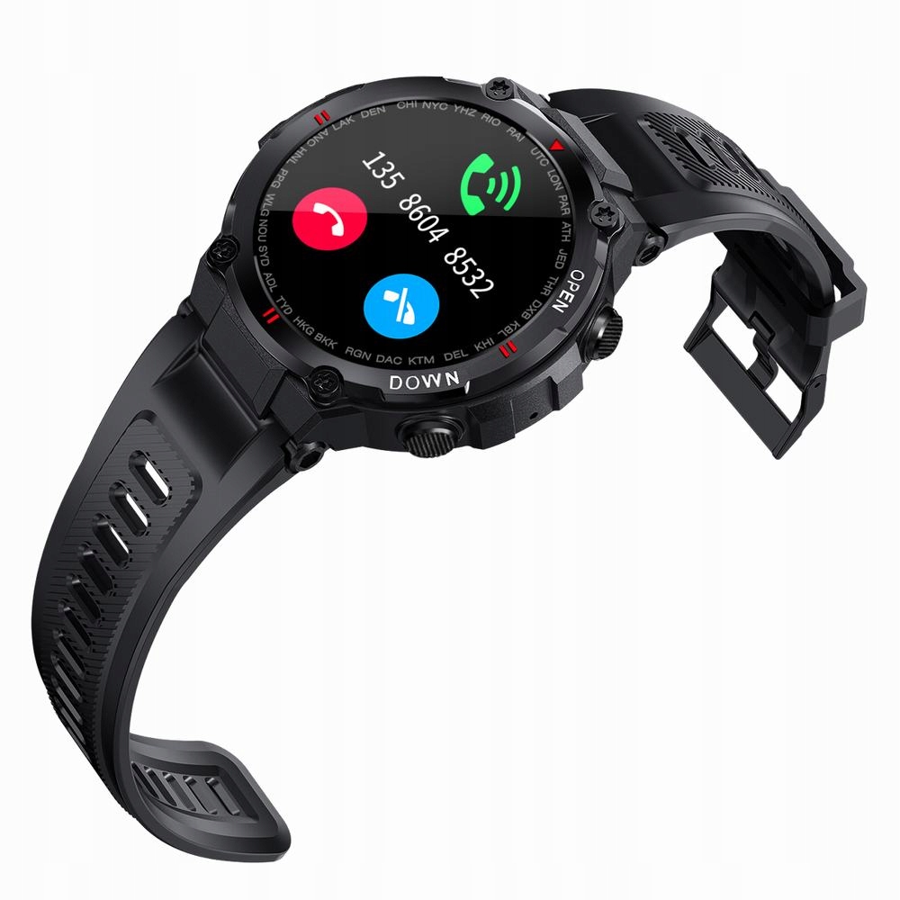 SMARTWATCH ZEGAREK Męski Fitnes FB SMS Rozmowy EAN (GTIN) 5900148044391