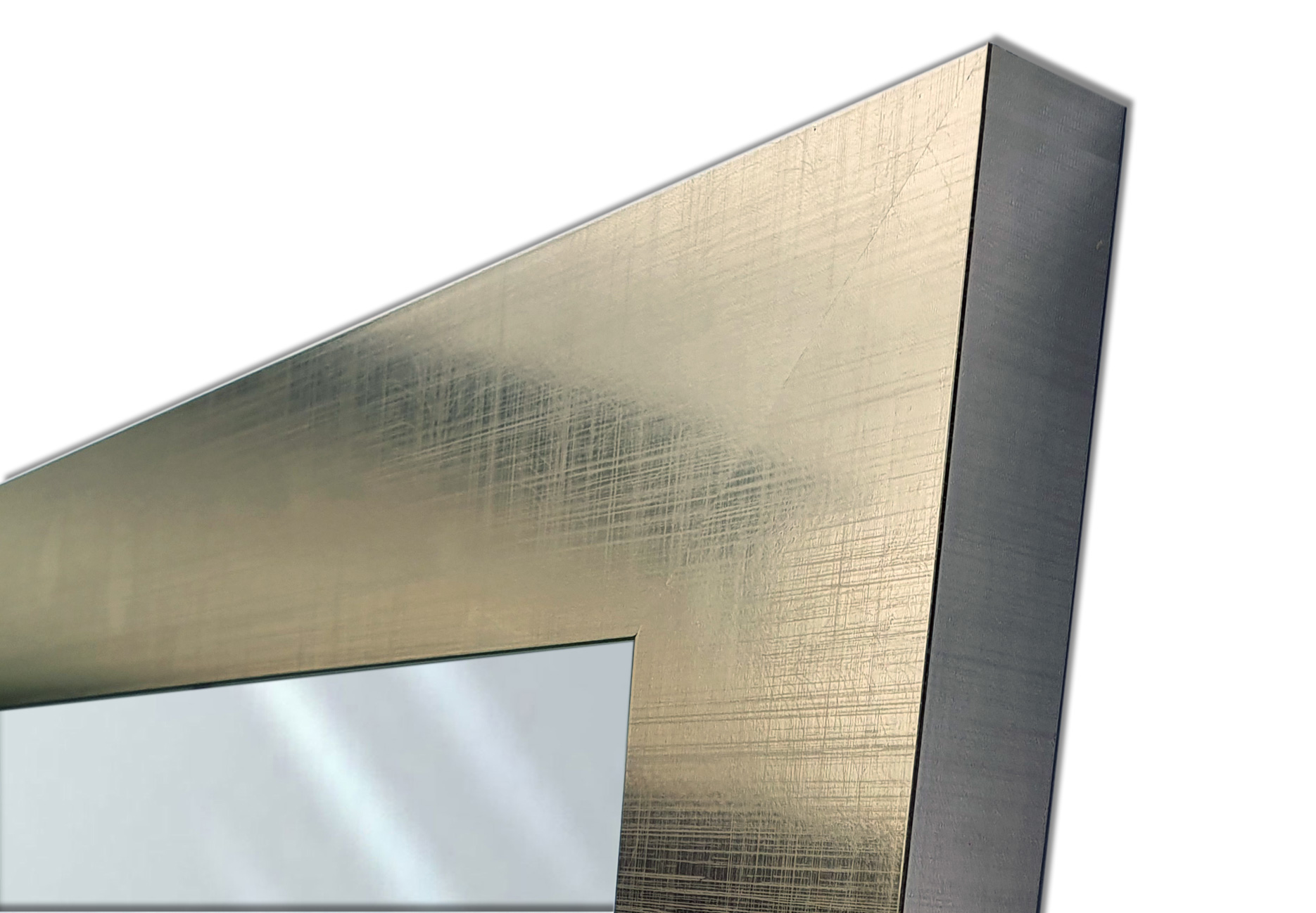 Zrcadlo v rámu 90x60 šampaňské, přetíratelné