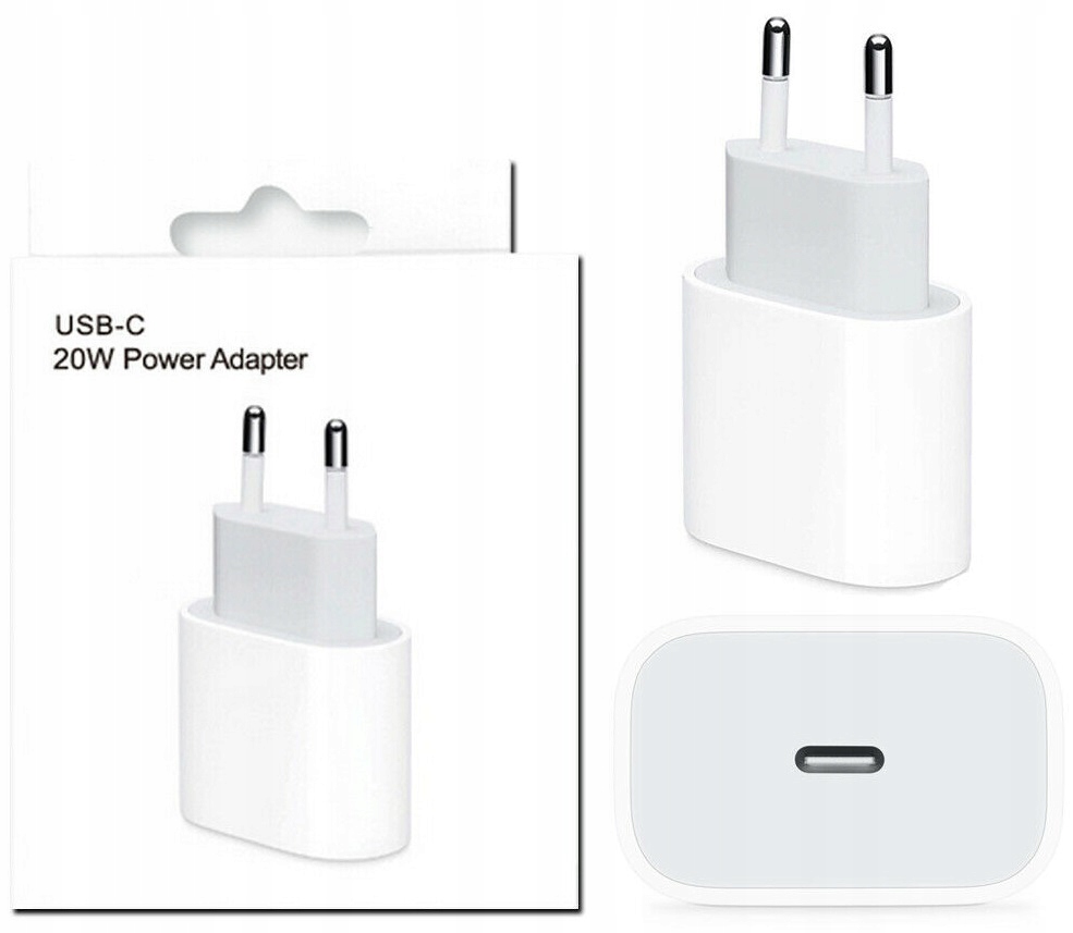 Ładowarka zasilacz USB-C 20W + kabel przewód do iPhone 11 12 13 14 Pro Max Kod producenta 6338_6340