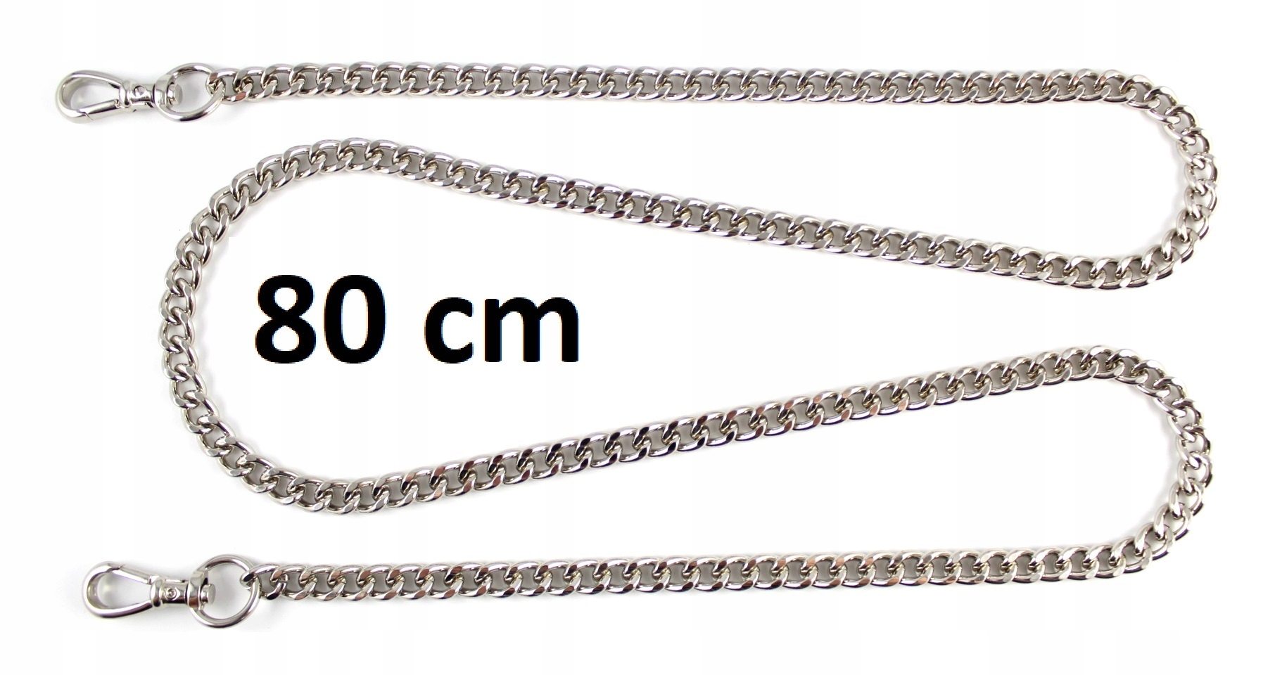 

Łańcuszek do torebki Pasek uchwyt Srebrny 80 cm