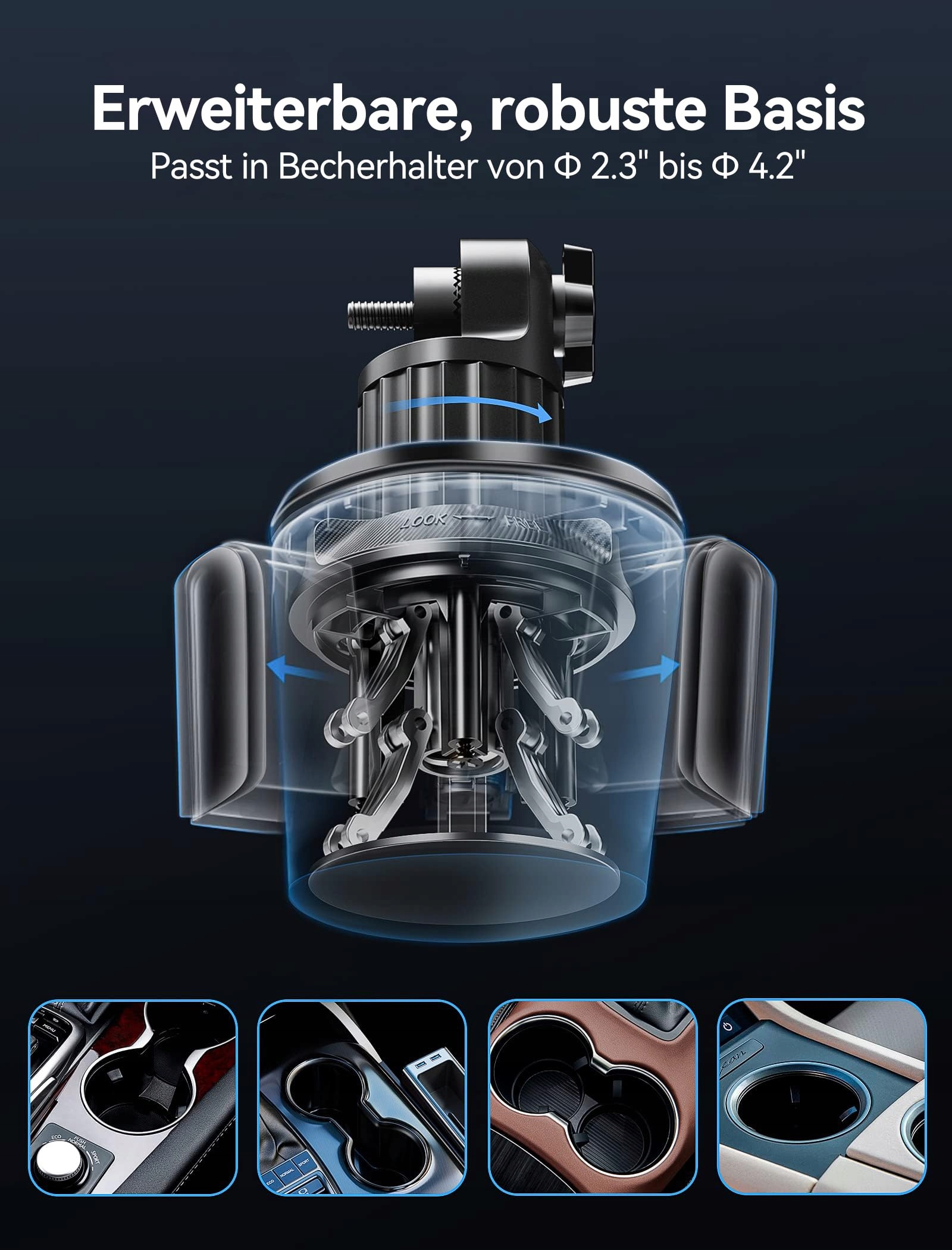 TOPGO Regulowany Uchwyt Samochodowy do iPhone 16 Pro Max — miniatura 6