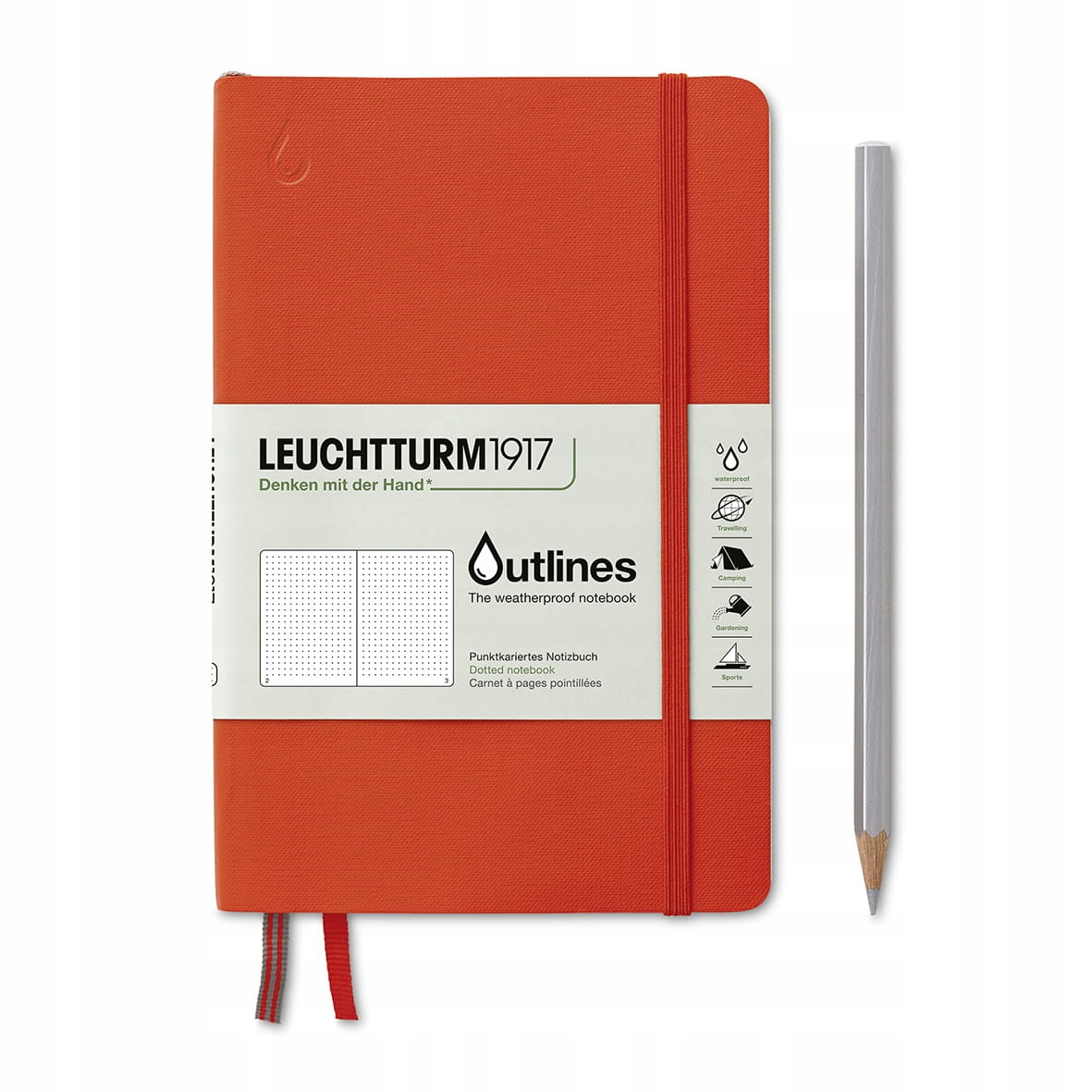 Notatnik Leuchtturm1917 Outlines Pomarańczowy