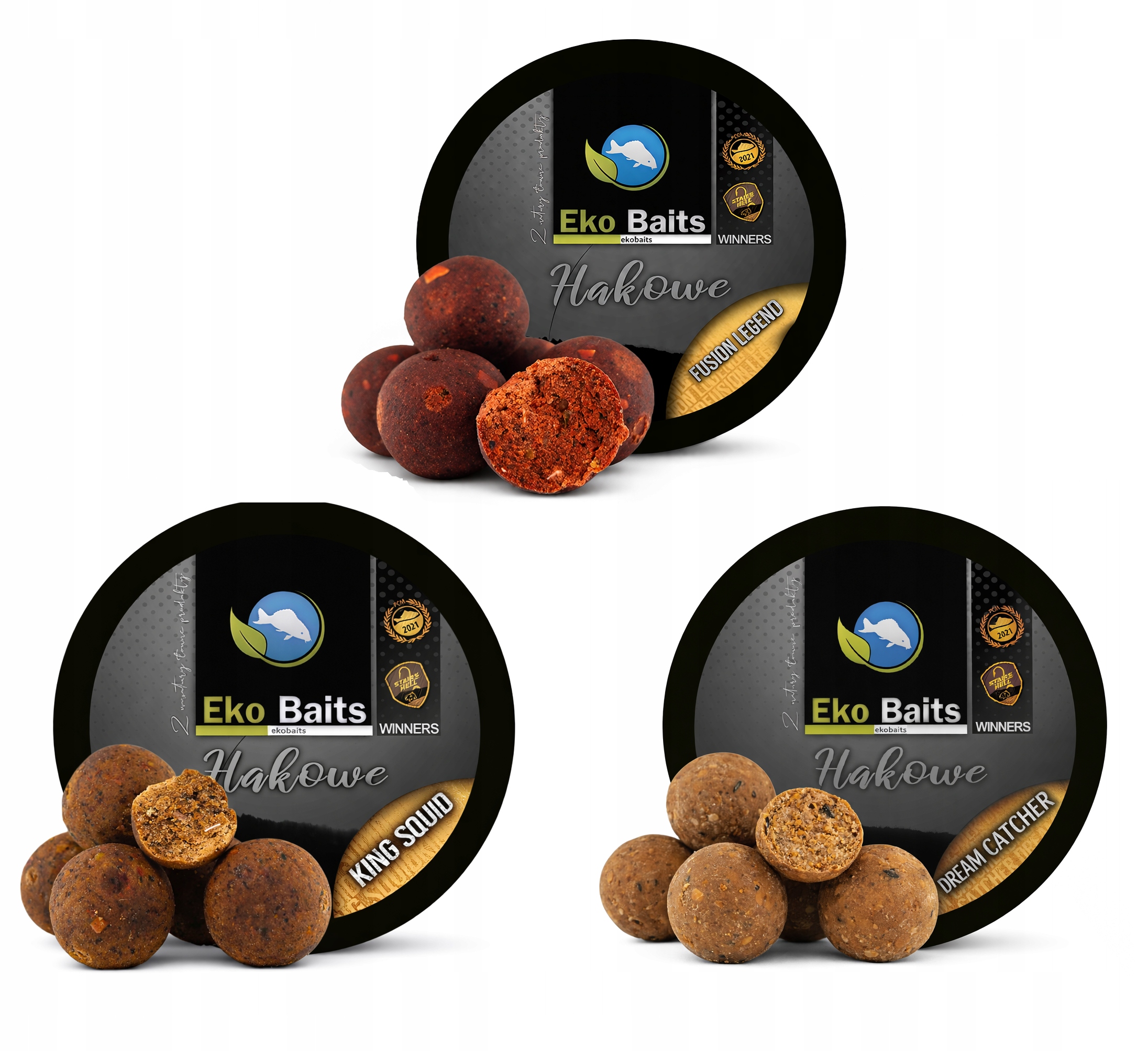 Kulki Hakowe Karpiowe 20/24 mm Zestaw 3 Smaków Na Karpia Eko Baits