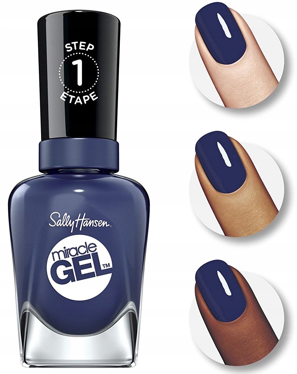 

Sally Hansen Miracle Gel Lakier Midnight Mod 445