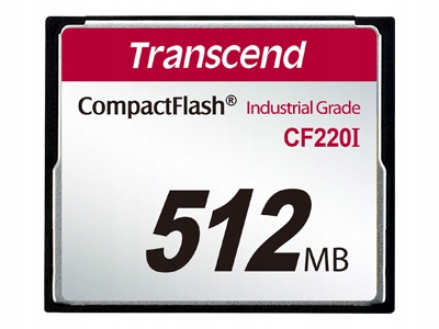 Transcend 512MB Industrial Temp CF220I Cf Card (slc) Fixed disk and UDMA5