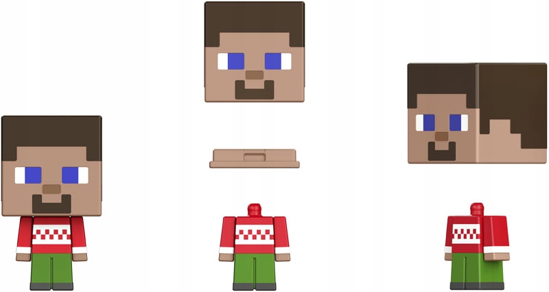 Адвент-календарь Minecraft Mattel HHT64, фигурки Mob Head Minis и аксессуары, от 6 лет — фото 3