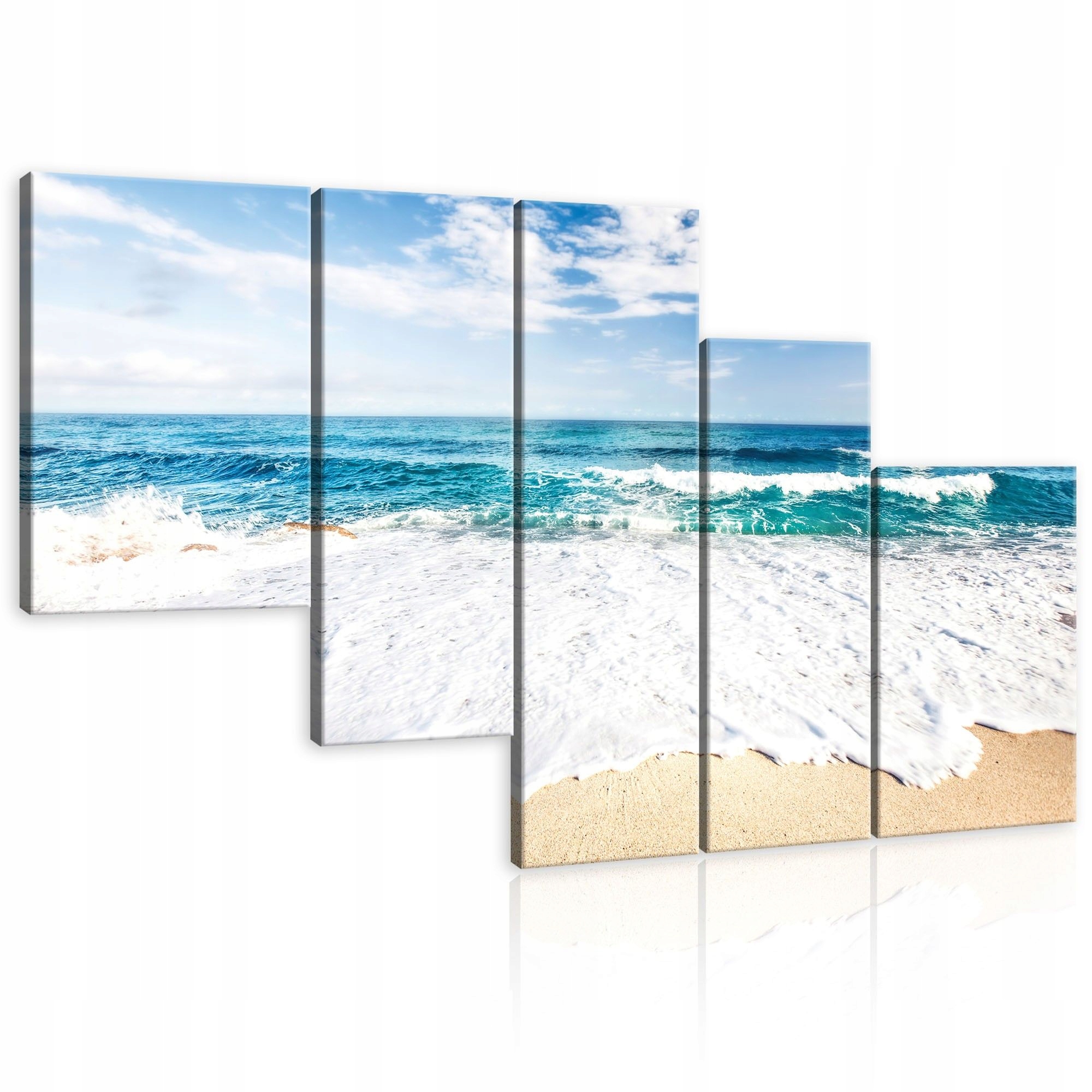 Obraz 170x100 More oceán pláž vlny piesok obloha pokoj leto príroda