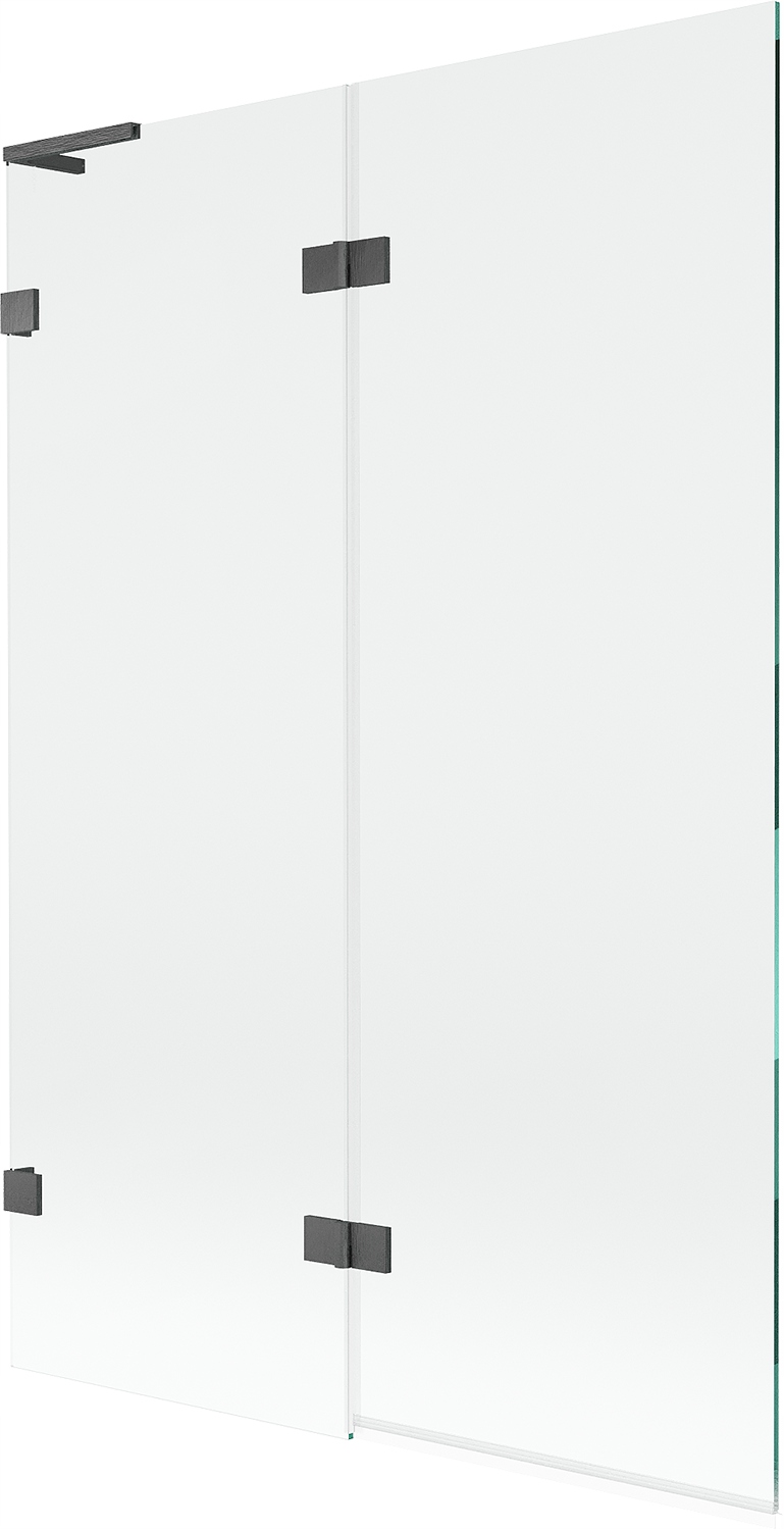 Mexen Lunar L vanová zástěna 2křídlá levá 120 x 150 cm, transparentní, kart