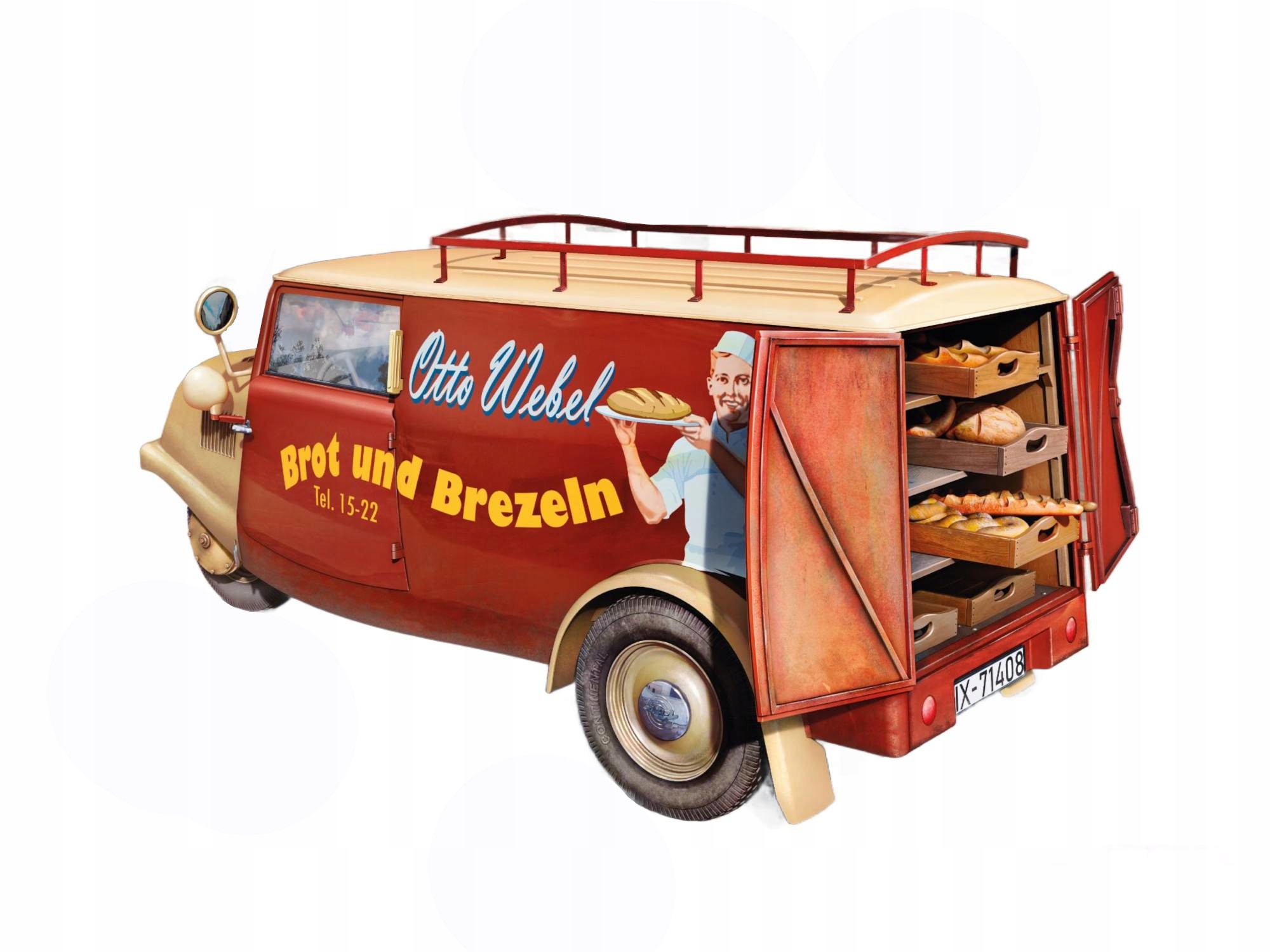 Tempo A400 Lieferwagen Bakery Van model 38066 MiniArt