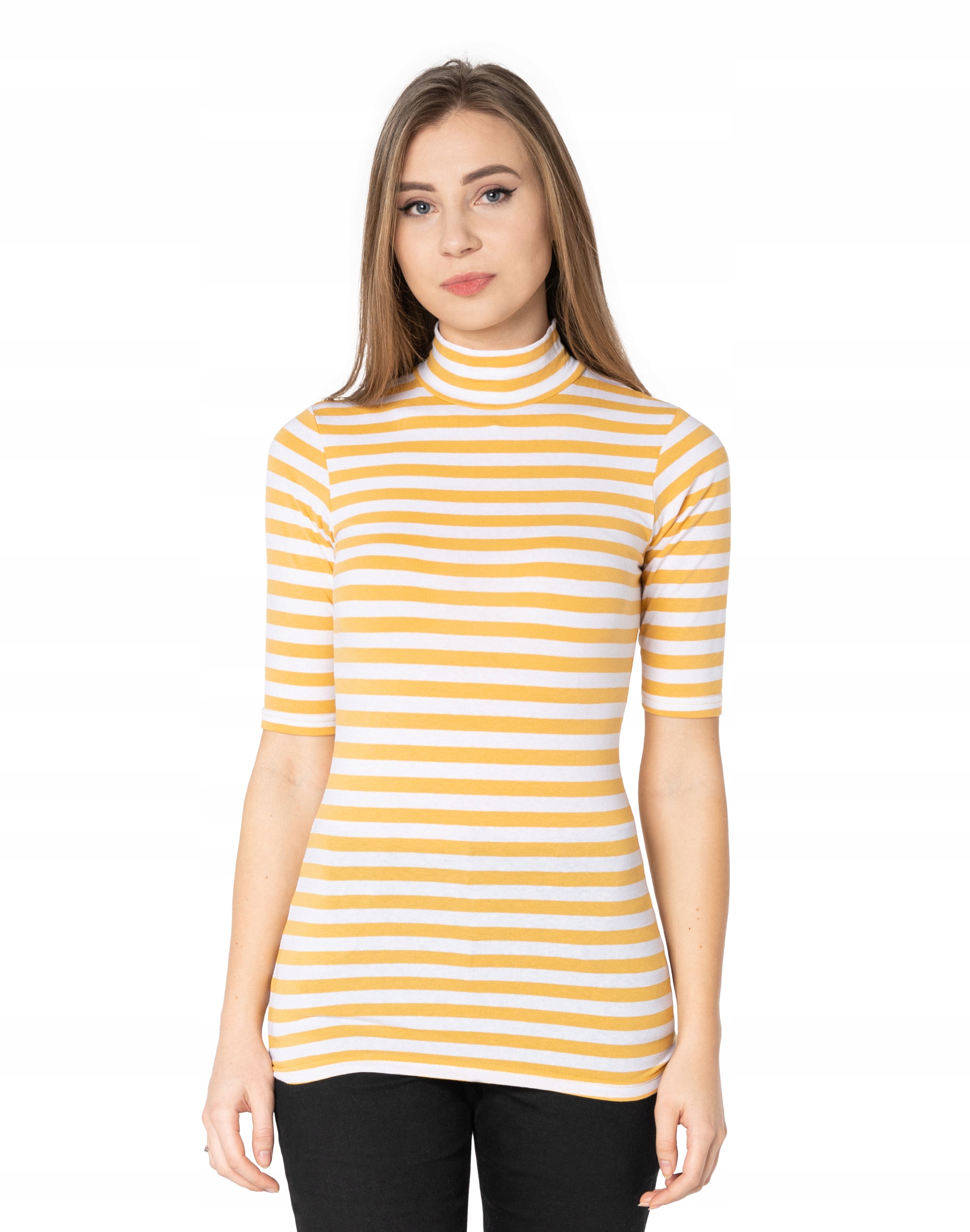 

Bluzka Damska Półgolf Damski Krótki Rękaw 082-11 M