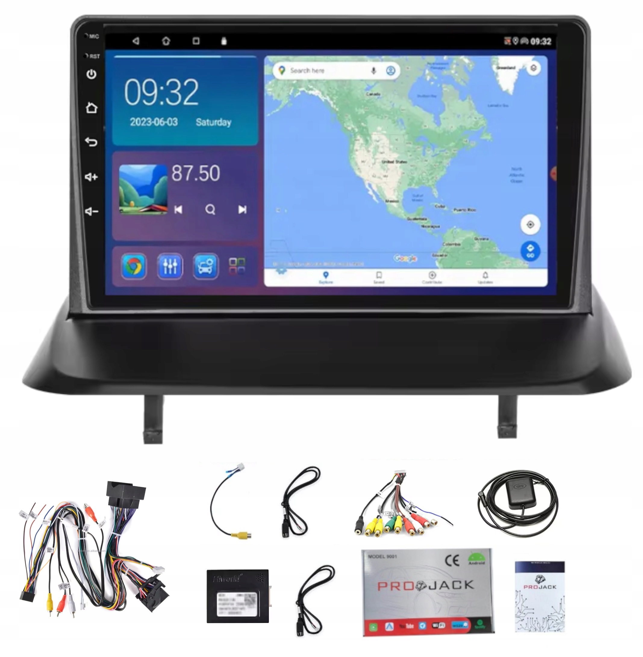 Rádio Navigácia Gps Peugeot 3008 2013-2016 Wifi Carplay Bt Usb 2GB 64GB