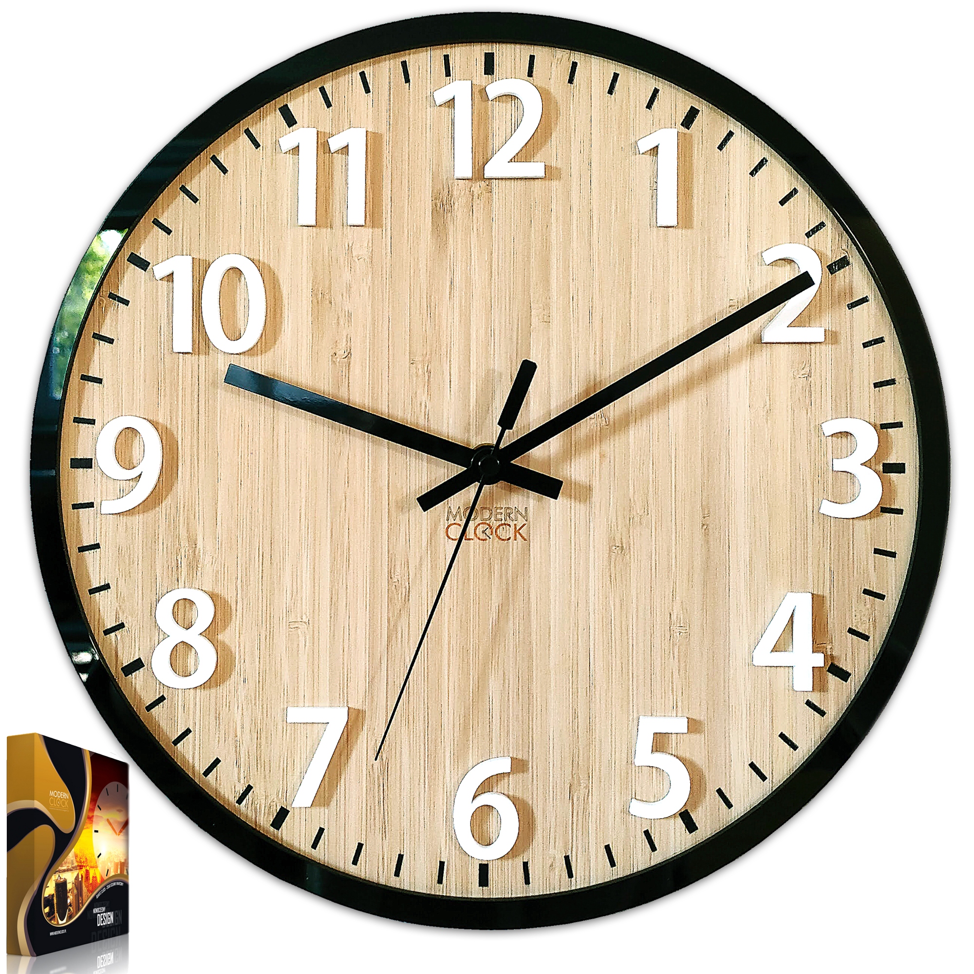 Nástěnné hodiny v moderním akrylovém stylu Diana 30 cm Kulatý Křemenné