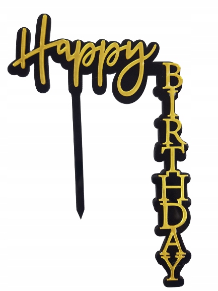 

Toppery toper na tort Happy Birthday urodziny