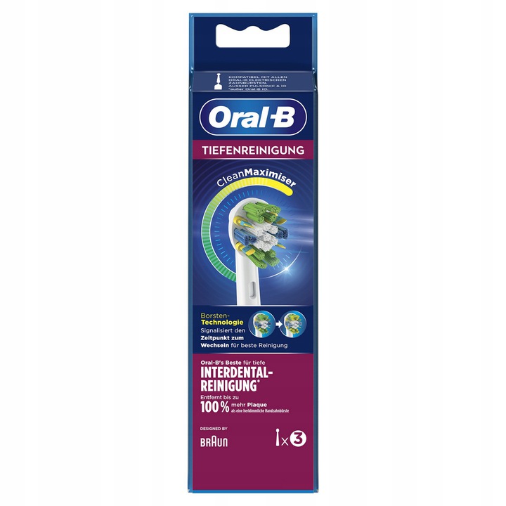 

3 Szt Główka Oral-b Micro Pulse Flos Action EB25-3