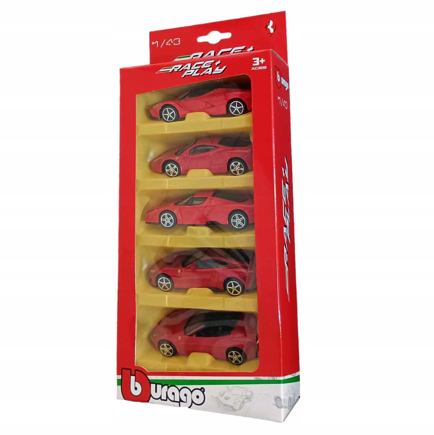 Auta Ferrari Sada Resoraků Bburago 1:43 Kovová Auta
