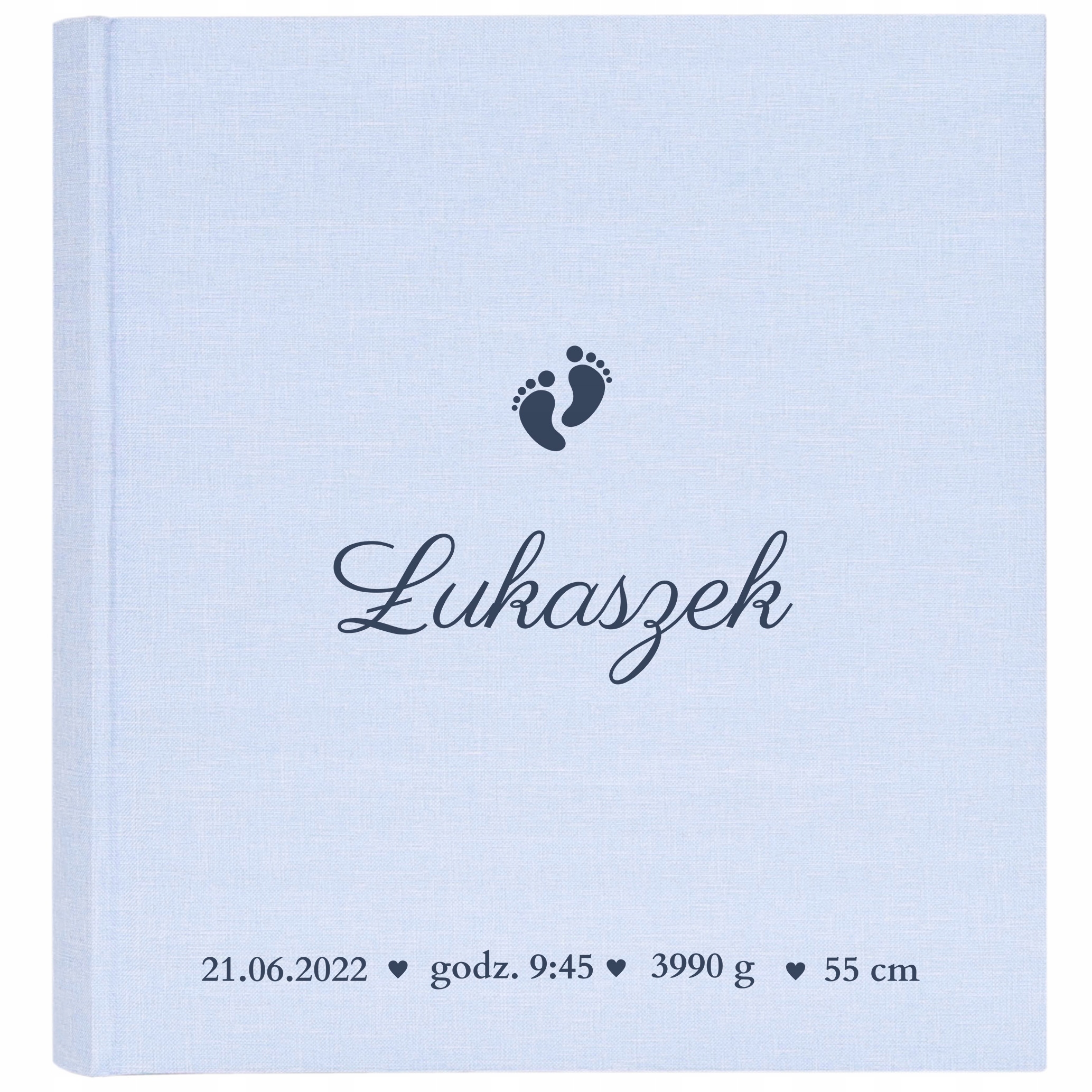 Album na zdjęcia Dziecka 50 kart Nadruk Narodziny Chrzest Roczek
