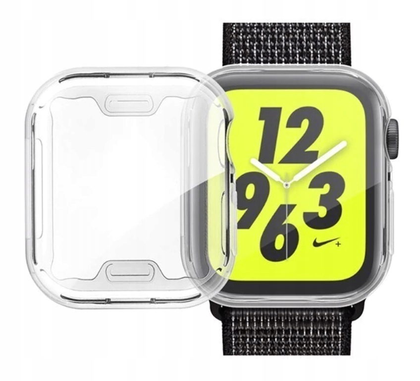 

2x Etui 2w1 Clear Przód Boki Apple Watch 4 5: 44mm