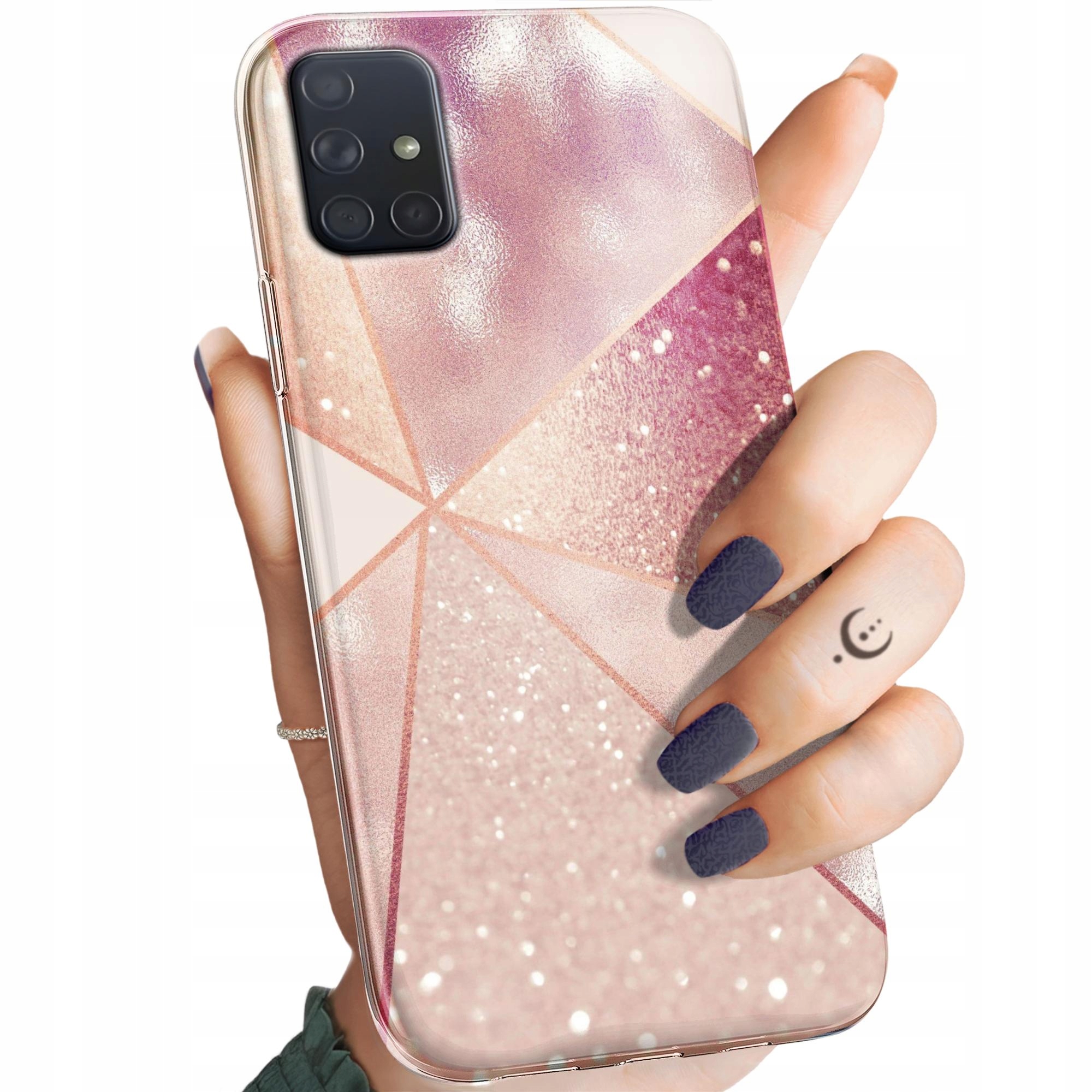 Etui Do Samsung Galaxy A71 Różowe Złoto Róż Obudowa Pokrowiec Case