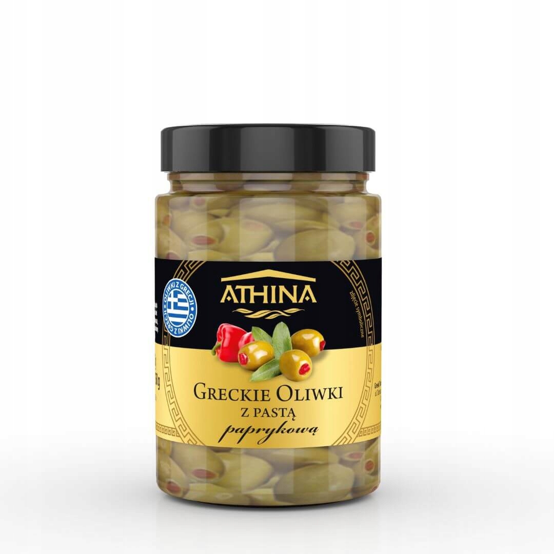 

Oliwki zielone z pastą paprykową Athina 300g