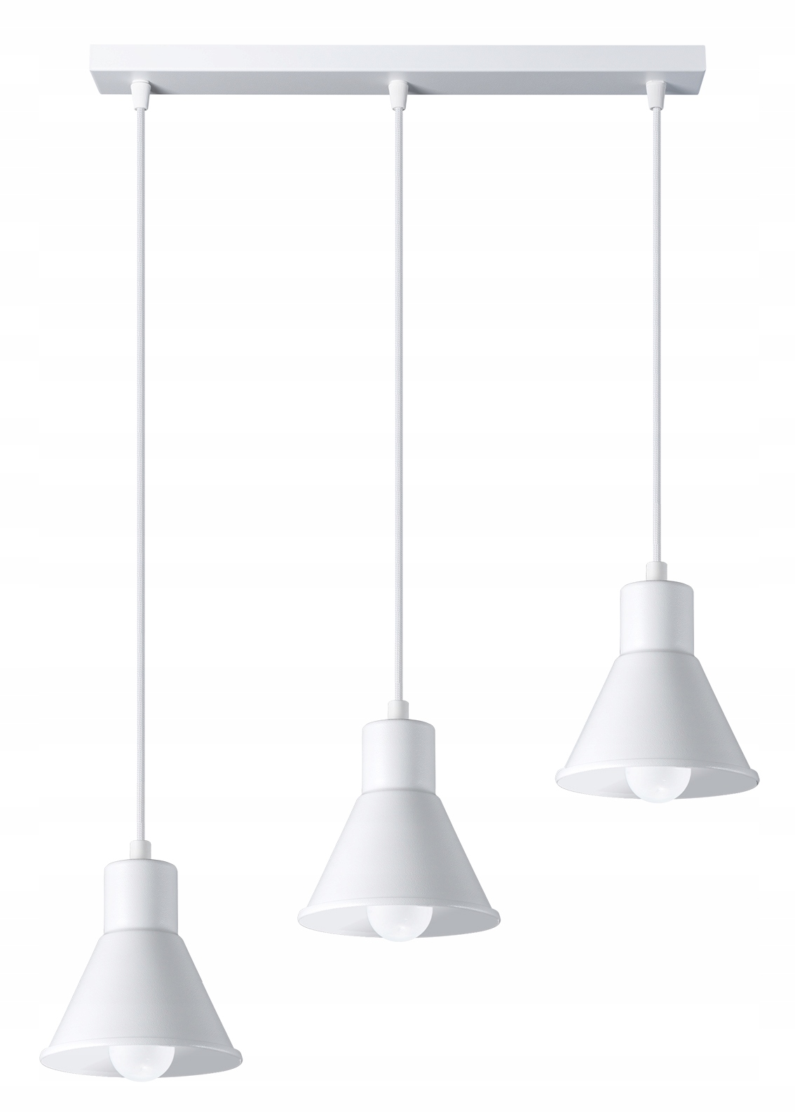 

Nowoczesna Lampa wisząca Taleja 3 biała Sollux