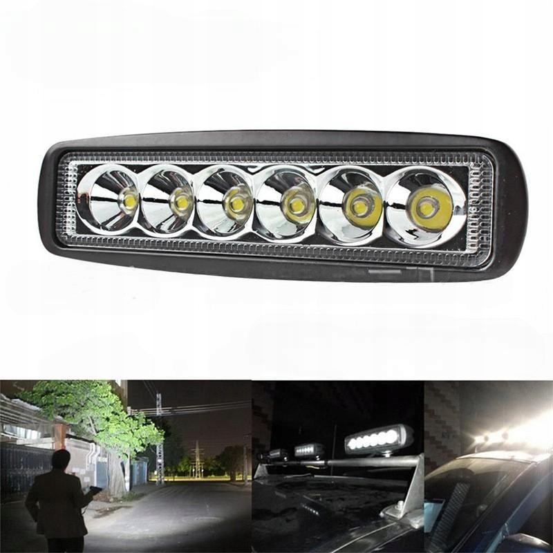 LED 18W HALOGEN SZPERACZ LAMPA ROBOCZA 12V 24V Źródło światła LED