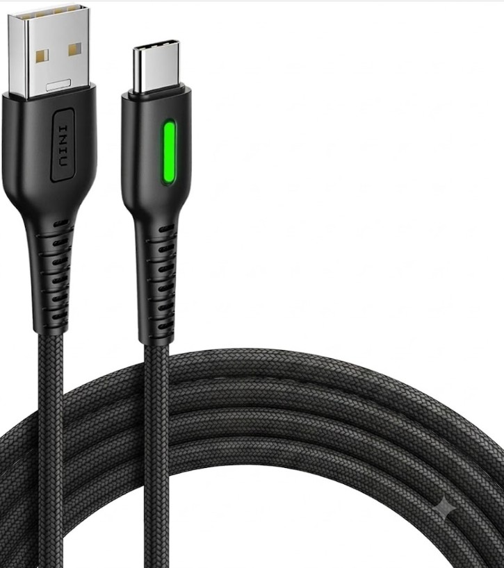 Kabel ładujący Iniu Usb C 3 sztuki, 2+2+0,5 m 3,1 A typu C