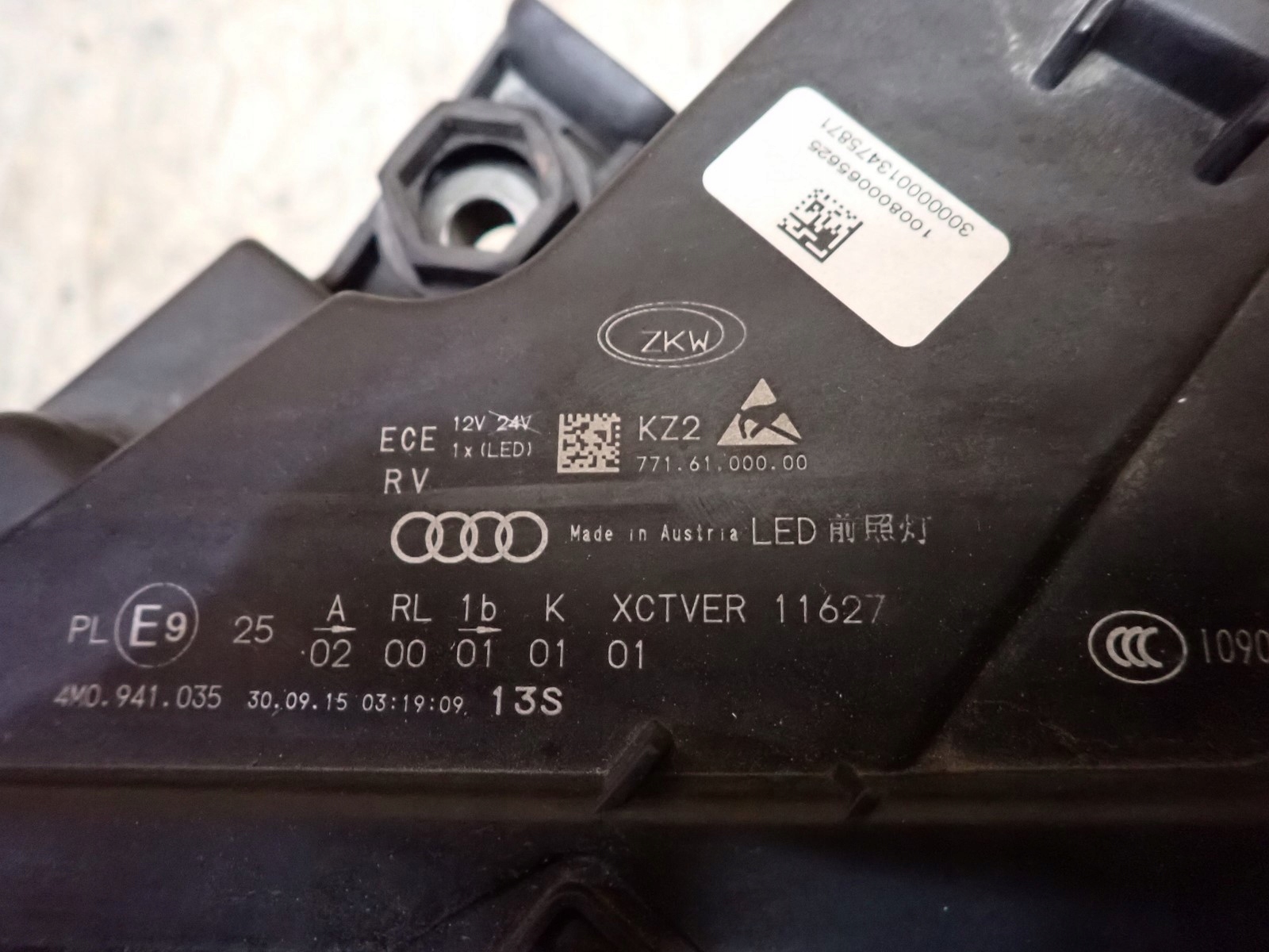 light left REFLEKTOR left FULL LED MATRIX AUDI Q7 SQ7 4M 2015- 4M0941035
