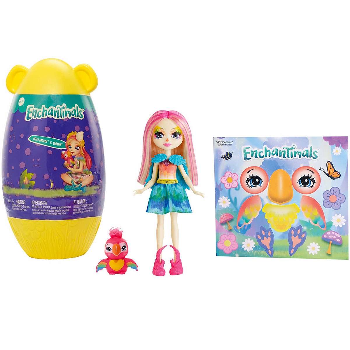 

Enchantimals Peeki Parrot + zwierzątko GPL95