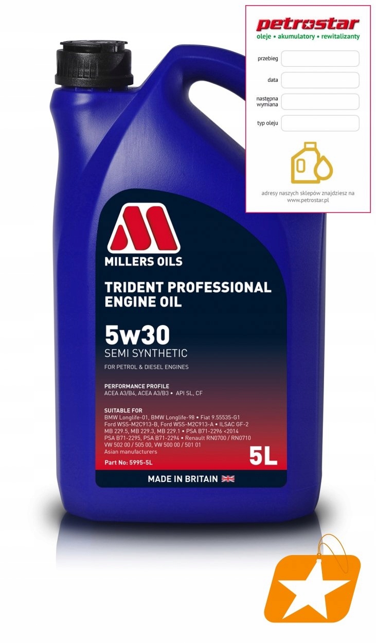 Millers Trident Professional 5W30 5L