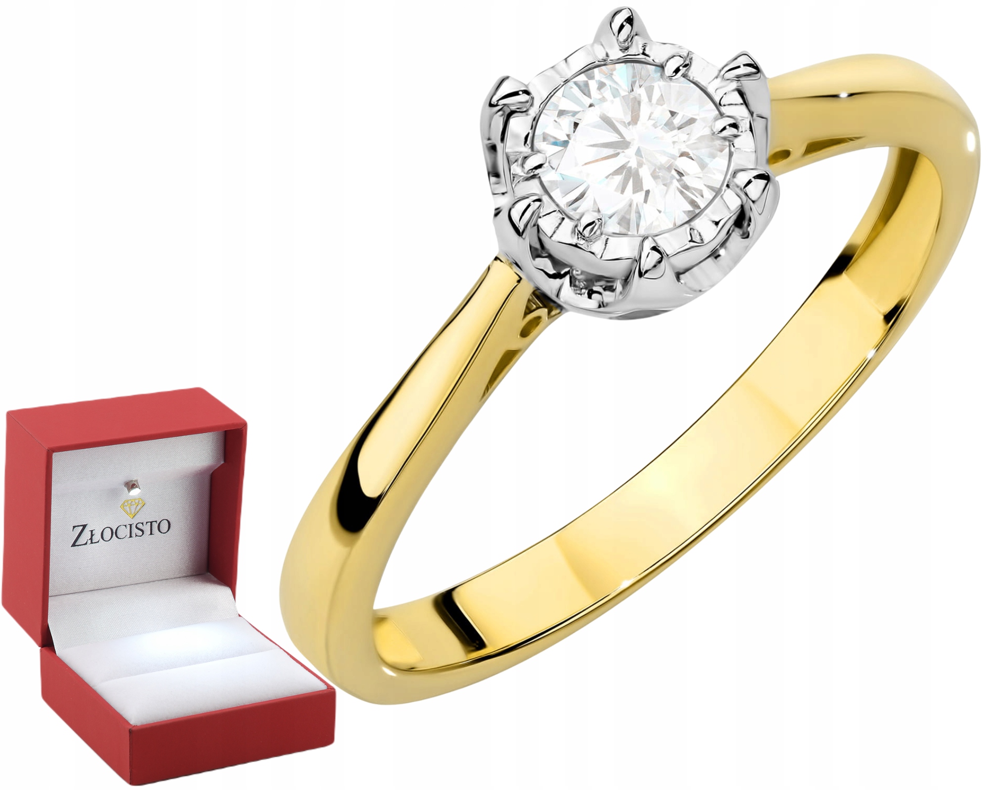 Prstýnek Prsten Ryzost 585 S Laboratorním Diamantem V Šestích Nohách