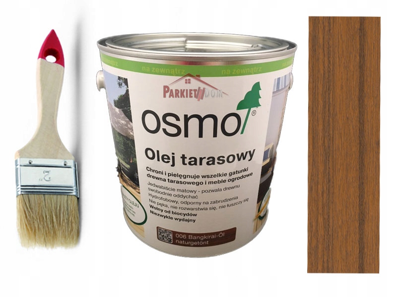 

Olej Tarasowy Osmo 006 Bangkirai 2,5L Pędzel