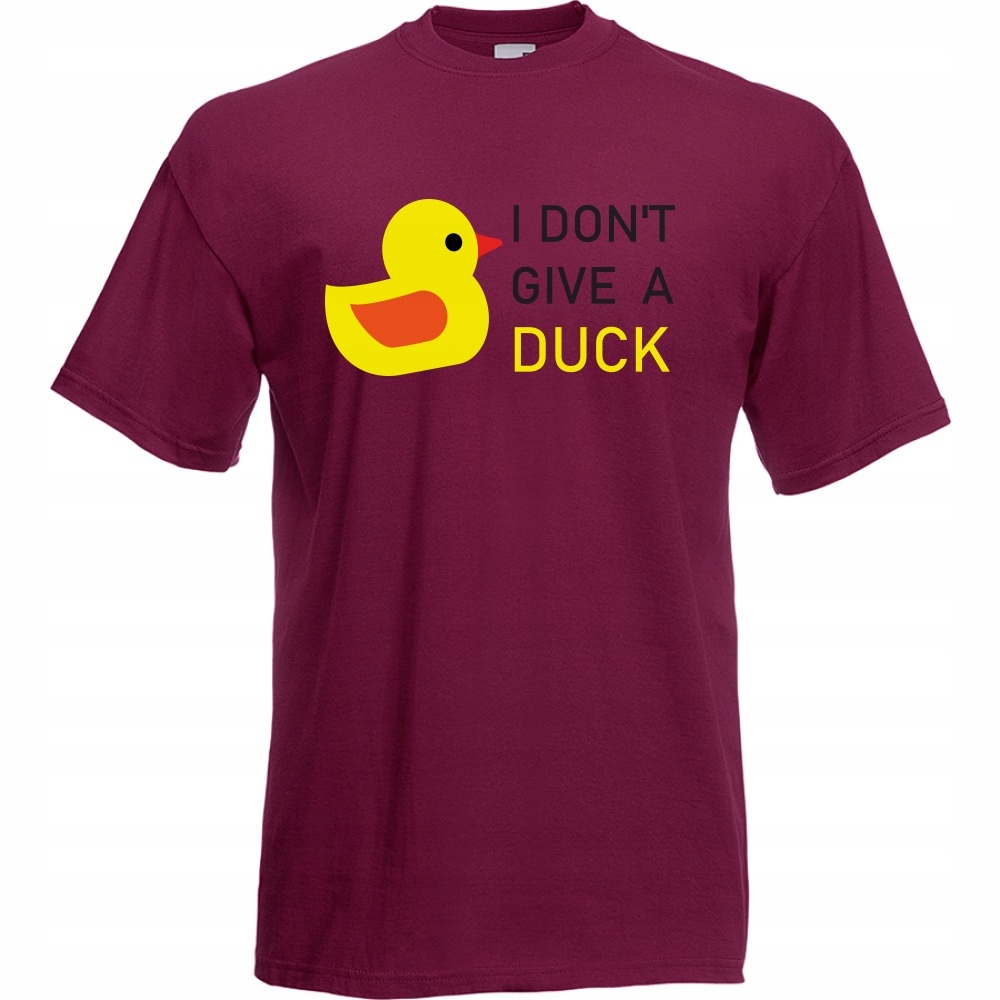 

Koszulka zabawna dont give a duck S burgund