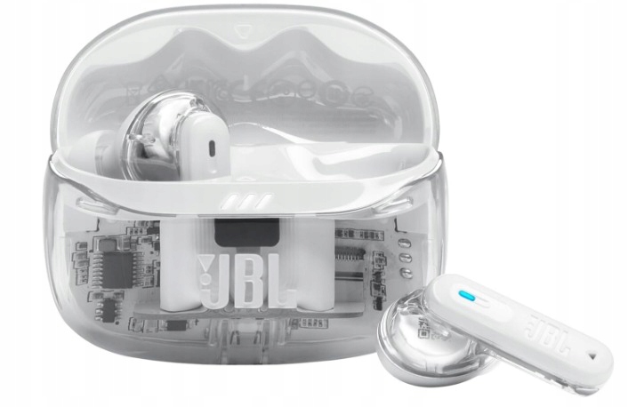 Słuchawki dokanałowe Jbl Tune Beam 2 Anc Ghost Wodoodporne Białe